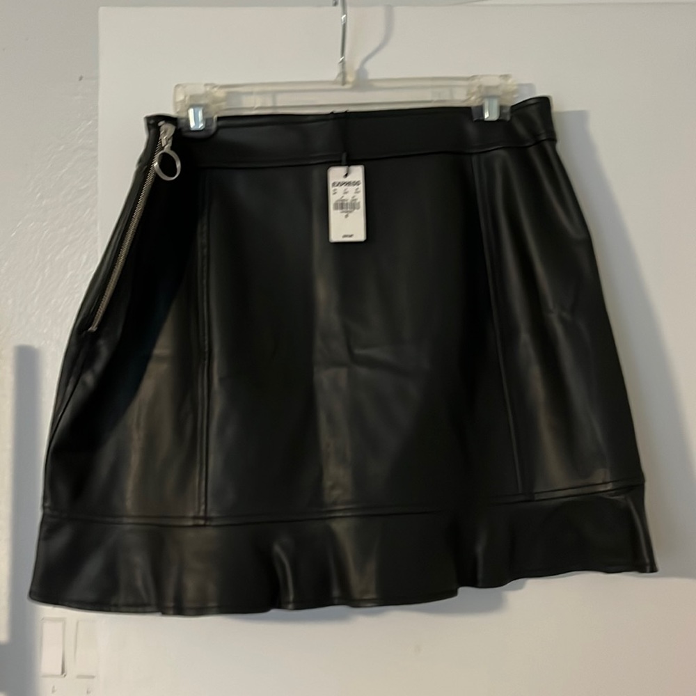Express mini pleather skirt
